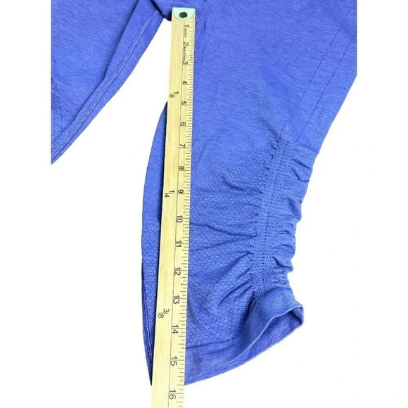 Lululemon In The Flow Crop II Heathered Purple Leggings Size 6 - Picture 11 of 16